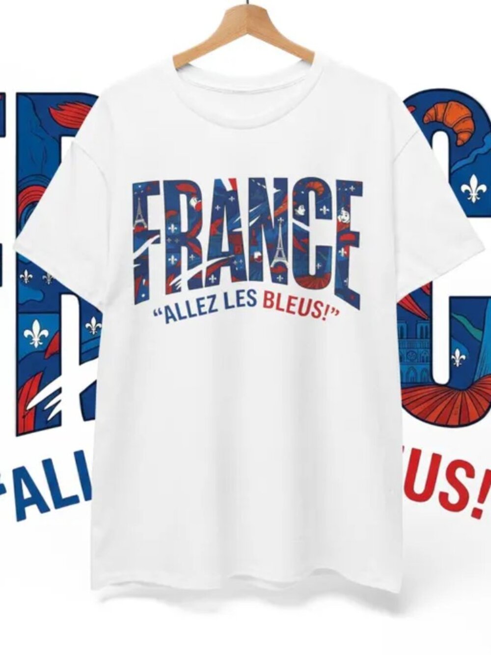 France Pride Shirt France Unisex Fan Shirt France Sports Tee - Picture 1 of 5